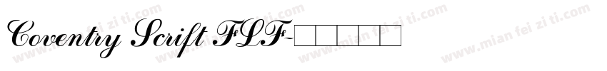 Coventry Scrift FLF字体转换